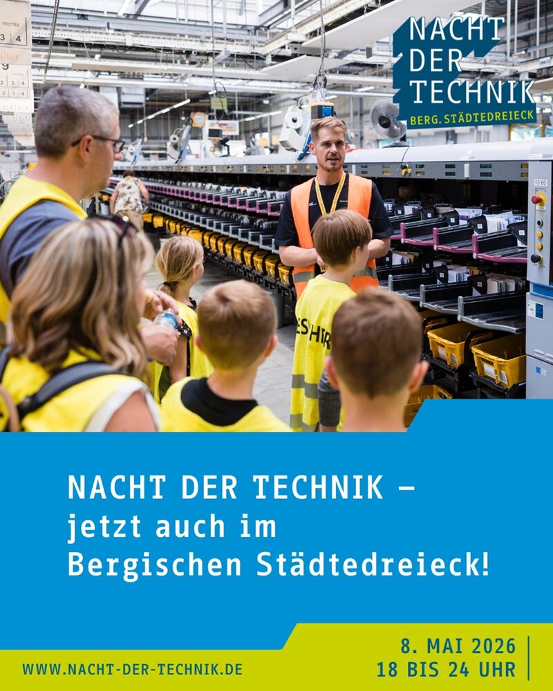 Flyer zur Bergischen Nacht der Technik