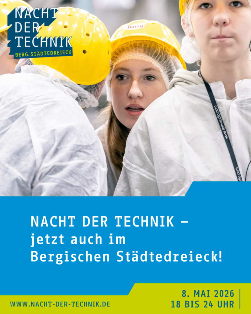 Flyer zur Bergischen Nacht der Technik